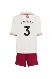 Arsenal Cristhian Mosquera #3 Jalkapallovaatteet Lasten Kolmas peliasu 2025-26 Lyhythihainen (+ Lyhyet housut)